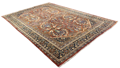Ornate Grace - Antique Mahal Rug from Persia (9.7 × 14 ft) - 1628
