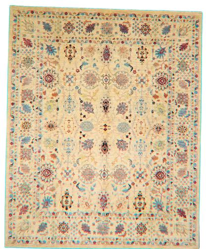 8.1 × 9.11 ft Tabriz-style rug from Afghanistan - 3