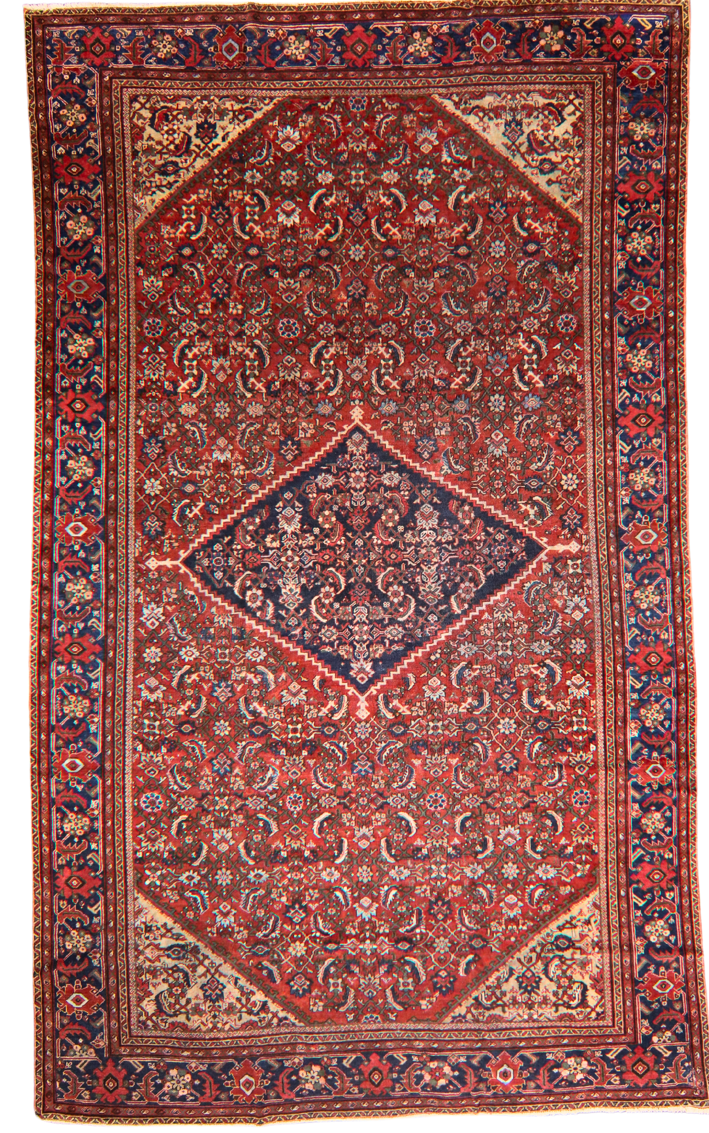 Antique Mahal Rug from Persia (10 × 17 ft) - 1735