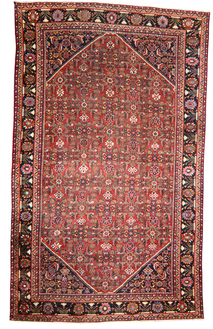 Majestic Length, Timeless Grace - Antique Mahal Rug from Persia (10.6 × 17.2 ft) - 1743