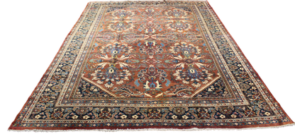 Ornate Grace - Antique Mahal Rug from Persia (9.7 × 14 ft) - 1628
