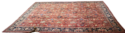 Timeless Elegance - Antique Mahal Rug from Persia (10.8 × 13.9 ft) - 1710