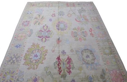Sun-Washed Joy - Afghan Oushak Rug (5.11 × 8.9 ft) - 6