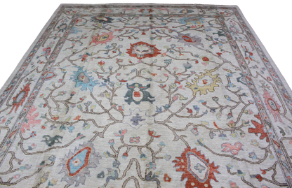 Sunwashed Bloom - Oushak Afghan Rug (7.11 × 10.2 ft) - 4