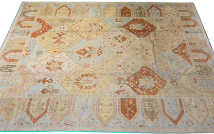 Nomadic Citadel - Oushak Rug (10.8×14.3 ft) - 2320