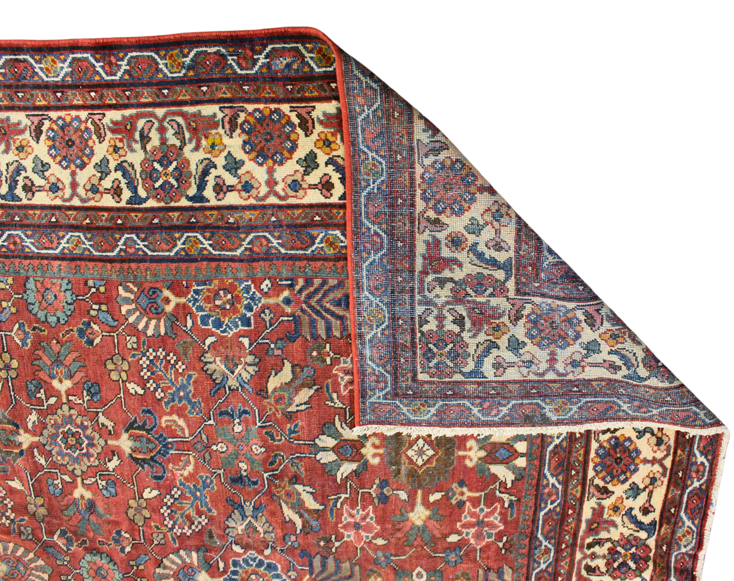 Garden of Harmony - Antique Mahal Rug from Persia (10.7 × 13.8 ft) - 1746