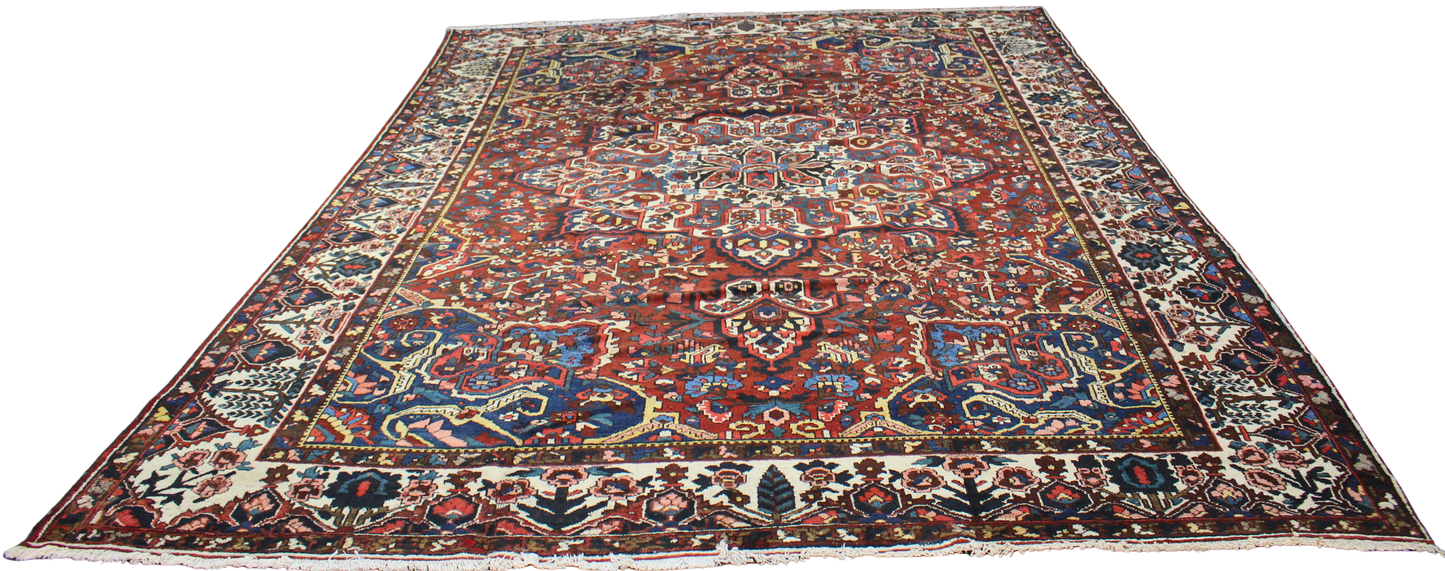 Garden Emblem - Baktiary Rug from Persia (10.7 × 14.5 ft) - 1725