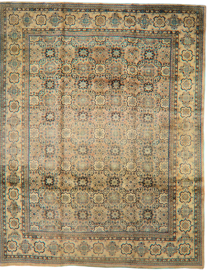 Ethereal and Elegant - Antique Mahal Rug from Persia (9.11 × 12.8 ft) - 1656