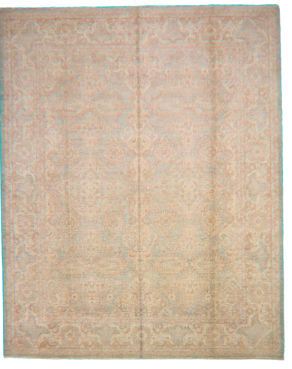 Whispered Symmetry - Oushak Rug from Afghanistan (8 × 9.11 ft) - 40