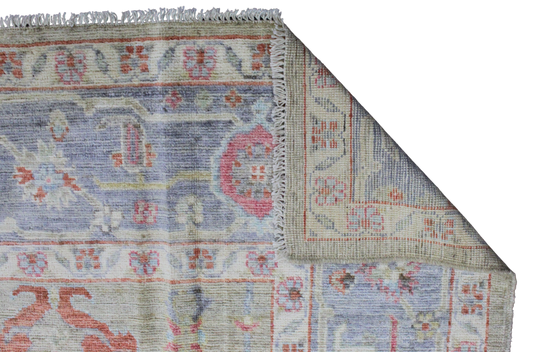 Whispers of Tradition - Oushak Afghan Rug (7.11 × 10.3 ft) - 1011