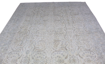 Ivory Lacework - Hand-Knotted Ariana Rug from Afghanistan (7.9 × 9.5 ft) - 18