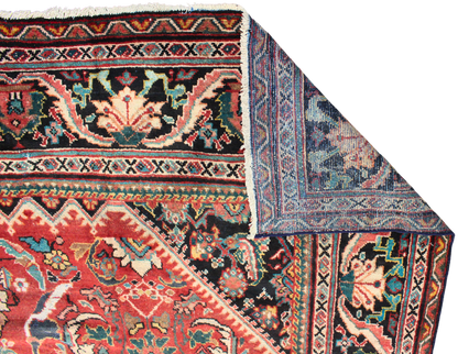 Blossoms in Bloom - Antique Mahal Rug from Persia (10.6 × 14.8 ft) - 2121