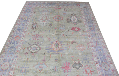 Faded Grandeur - Hand-Knotted Oushak Rug from Afghanistan (5.8 × 8.10 ft) - 13