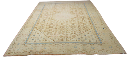 Moonlit Grace - Antique Mahal Rug from Persia (9.3 × 13.2 ft) - 1620