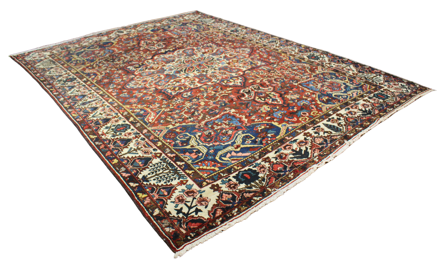 Garden Emblem - Baktiary Rug from Persia (10.7 × 14.5 ft) - 1725