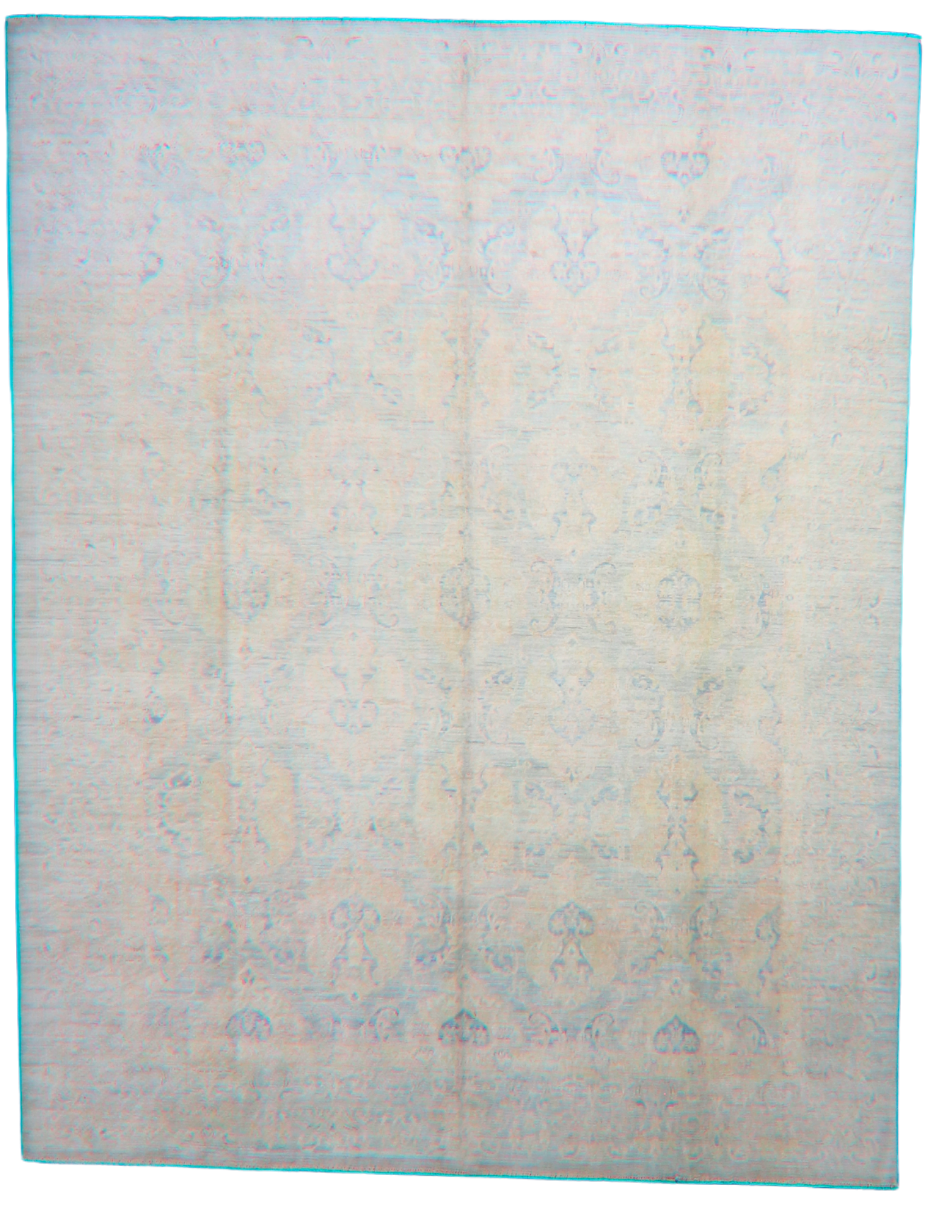 Frosted Elegance - Hand-Knotted Oushak Rug from Afghanistan (7.8 × 9.9 ft) - 33