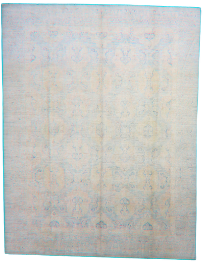 Frosted Elegance - Hand-Knotted Oushak Rug from Afghanistan (7.8 × 9.9 ft) - 33