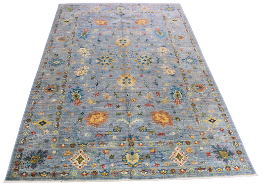 Twilight Blossom - Fine Afghan Rug (5.6 × 8 ft) - 2