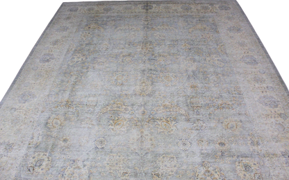Ghosted Grandeur - Hand-Knotted Tabriz Rug from Afghanistan (7.9 × 9.8 ft) - 30