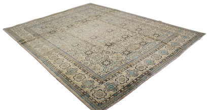 Ethereal and Elegant - Antique Mahal Rug from Persia (9.11 × 12.8 ft) - 1656