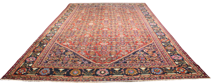 Majestic Length, Timeless Grace - Antique Mahal Rug from Persia (10.6 × 17.2 ft) - 1743