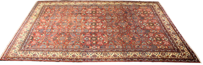 Garden of Harmony - Antique Mahal Rug from Persia (10.7 × 13.8 ft) - 1746