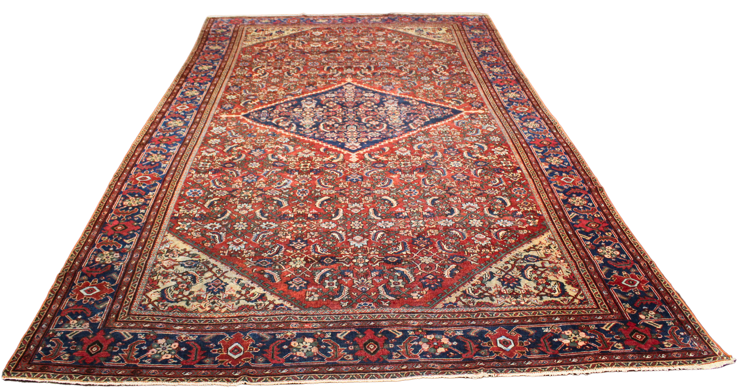 Antique Mahal Rug from Persia (10 × 17 ft) - 1735
