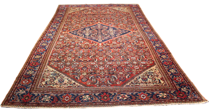Antique Mahal Rug from Persia (10 × 17 ft) - 1735