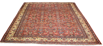 Garden of Harmony - Antique Mahal Rug from Persia (10.7 × 13.8 ft) - 1746