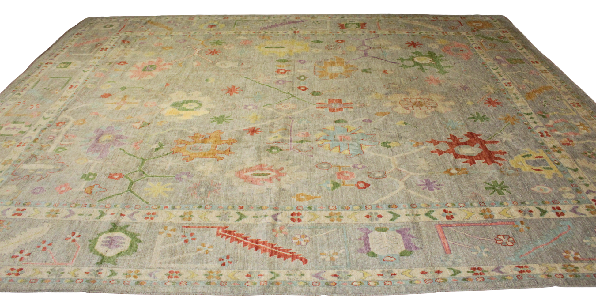 Hand-knotted wool rug