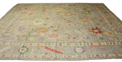 Hand-knotted wool rug