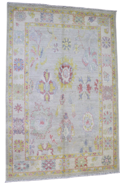 Afghan wool rugs with scattered floral medallions