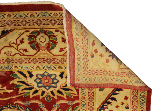 Egyptian Tabriz rug with floral arabesques