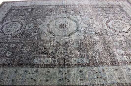 Geometric wool rugs