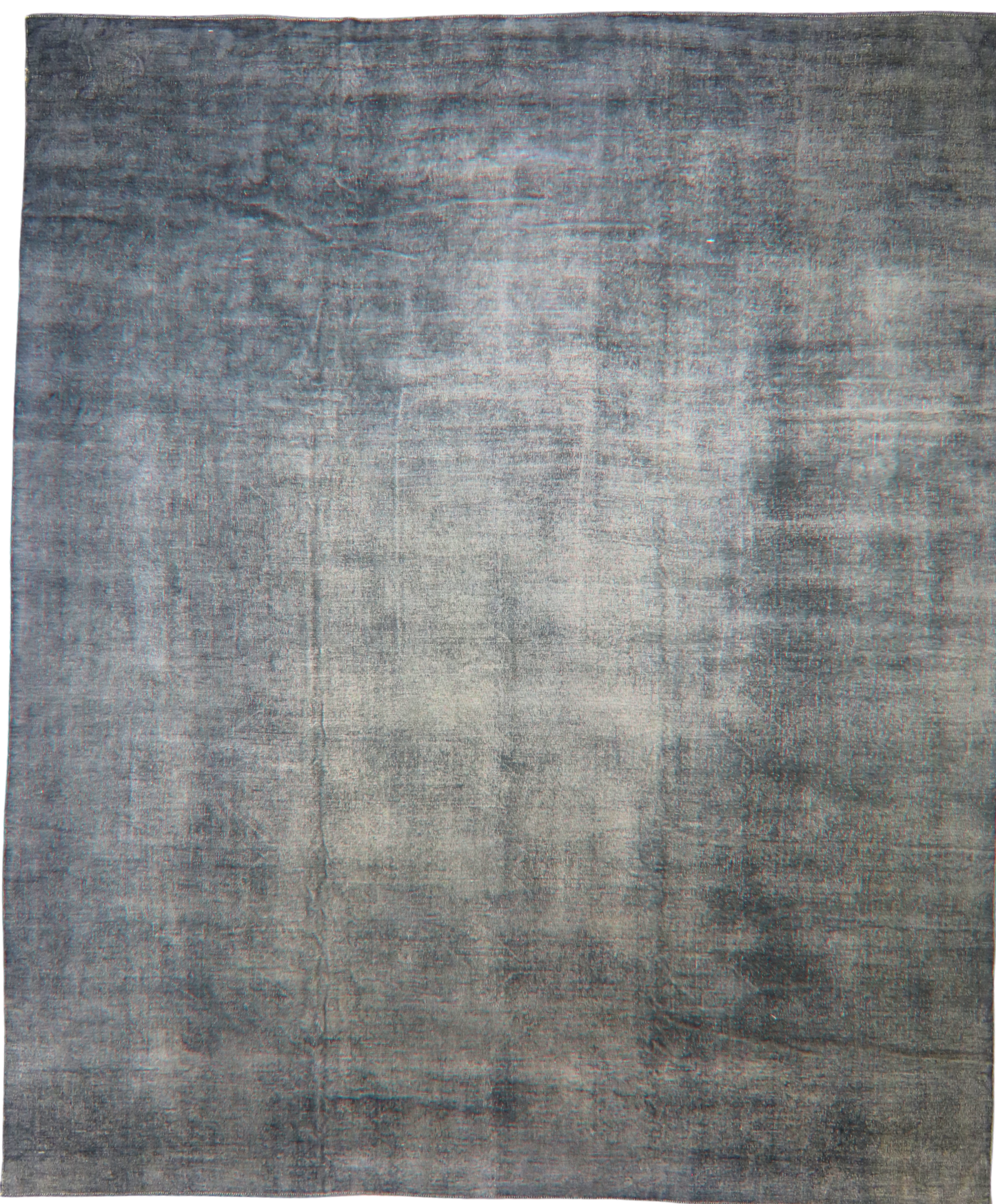 Gray and blue gradient area rug