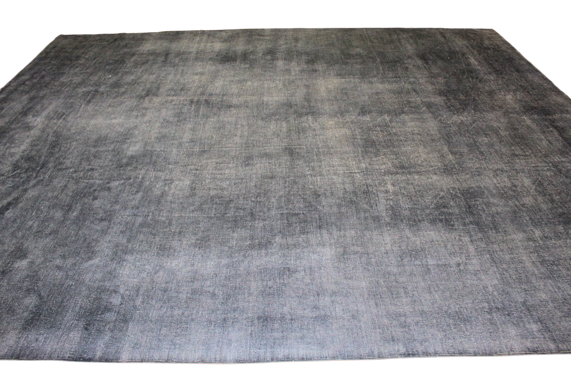 Gray checkered rug on a white background