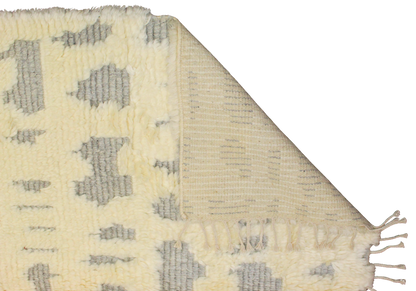 Hand-knotted indigo rug