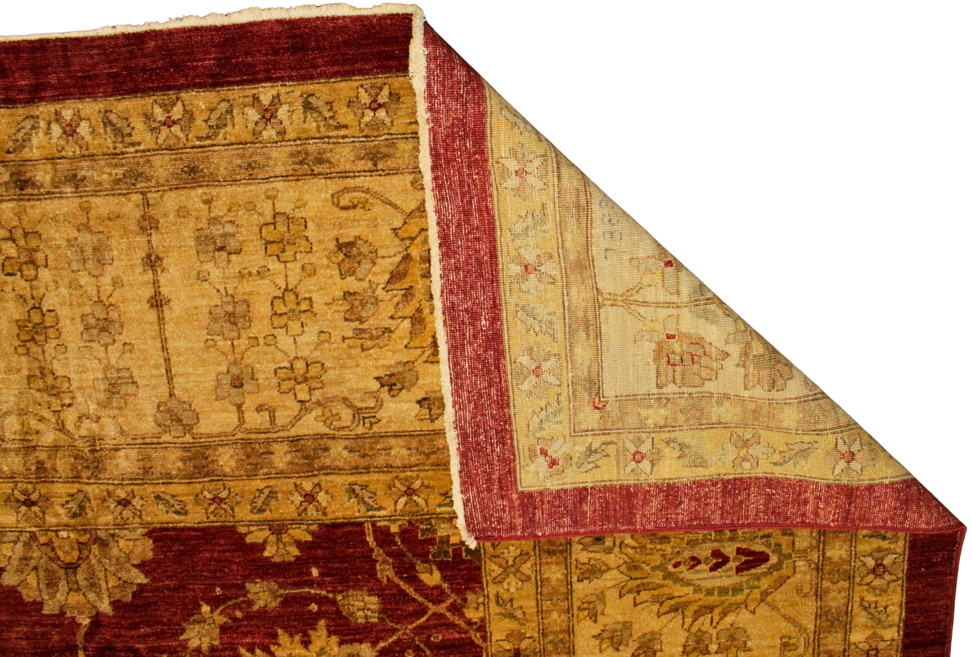 Hank Knotted Oushak Rug Pakistan