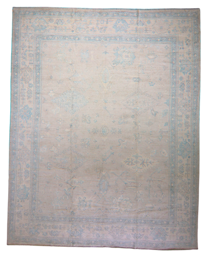 Pastel wool area rug