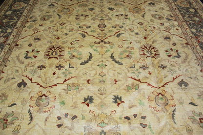 Hand-knotted wool rug 12x15