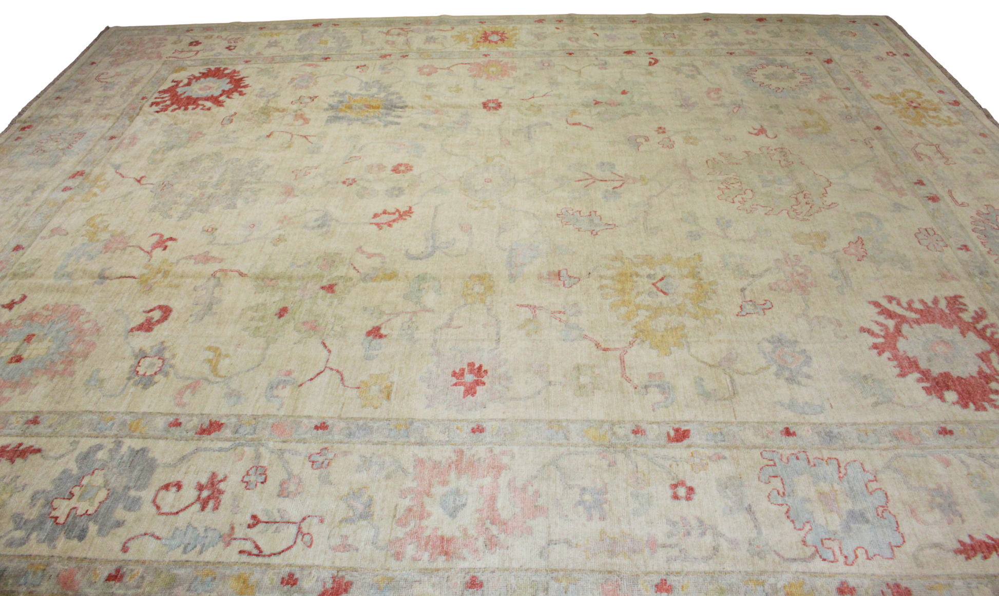 Afghan pastel Oushak rug