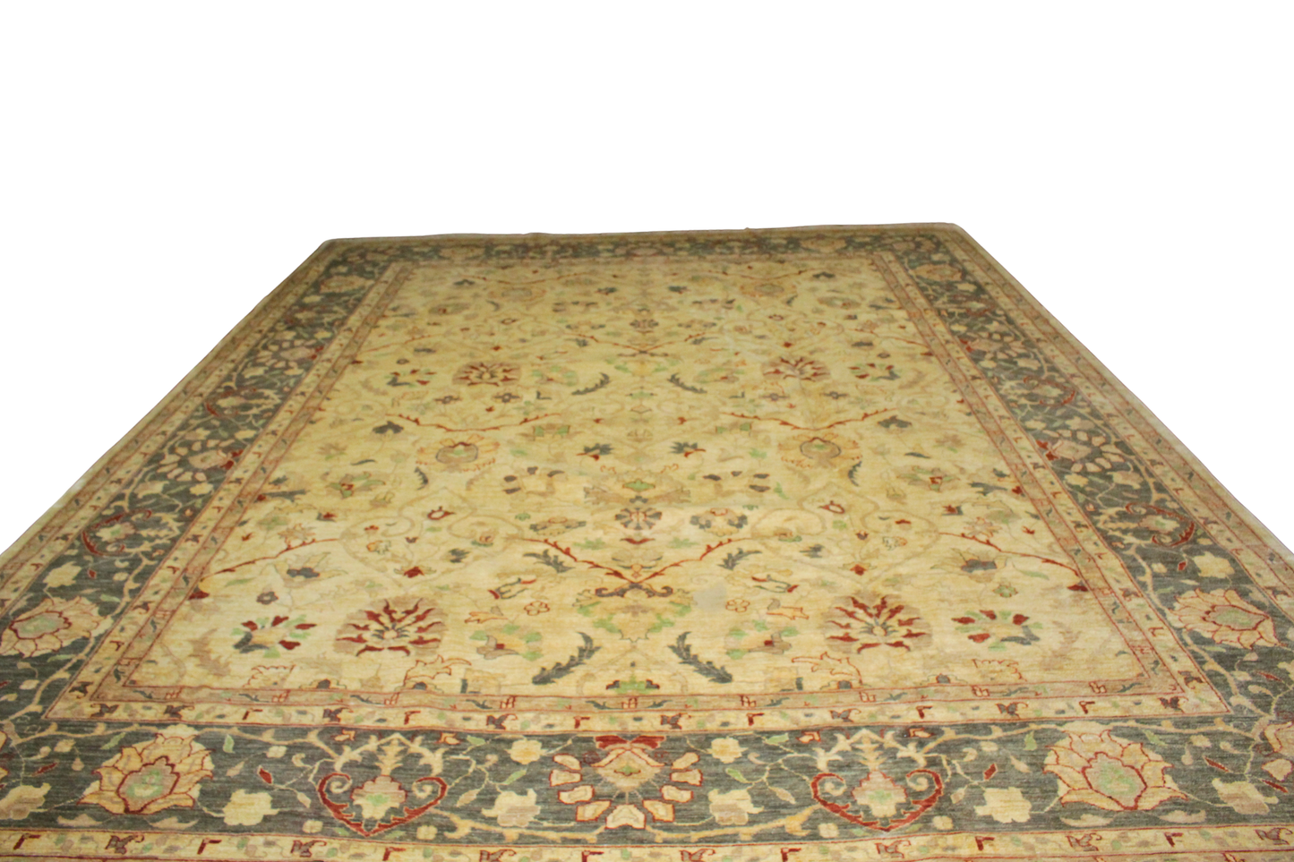 Soft color Oushak wool rug