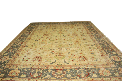 Soft color Oushak wool rug