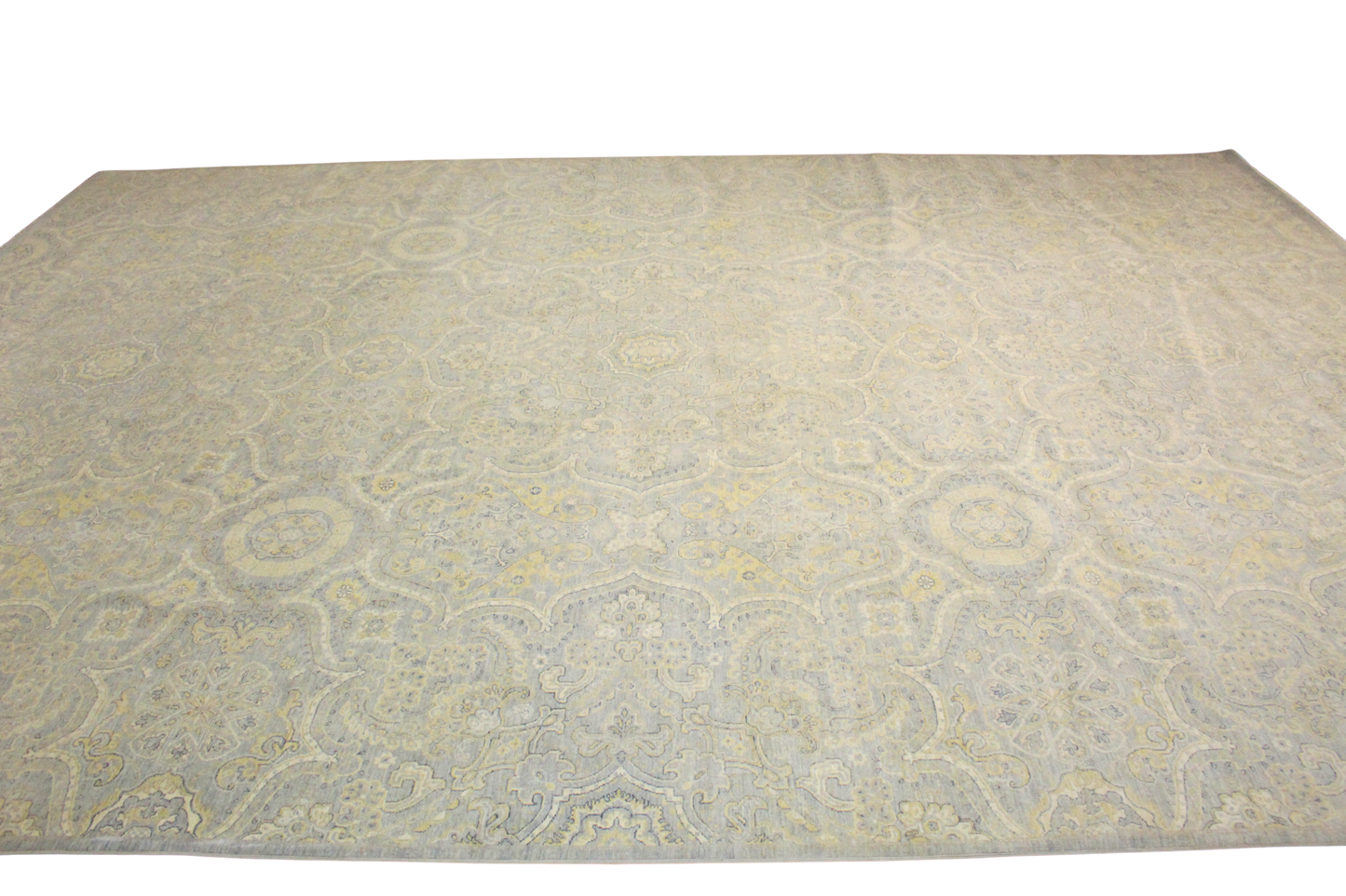 Patterned rug on a white background
