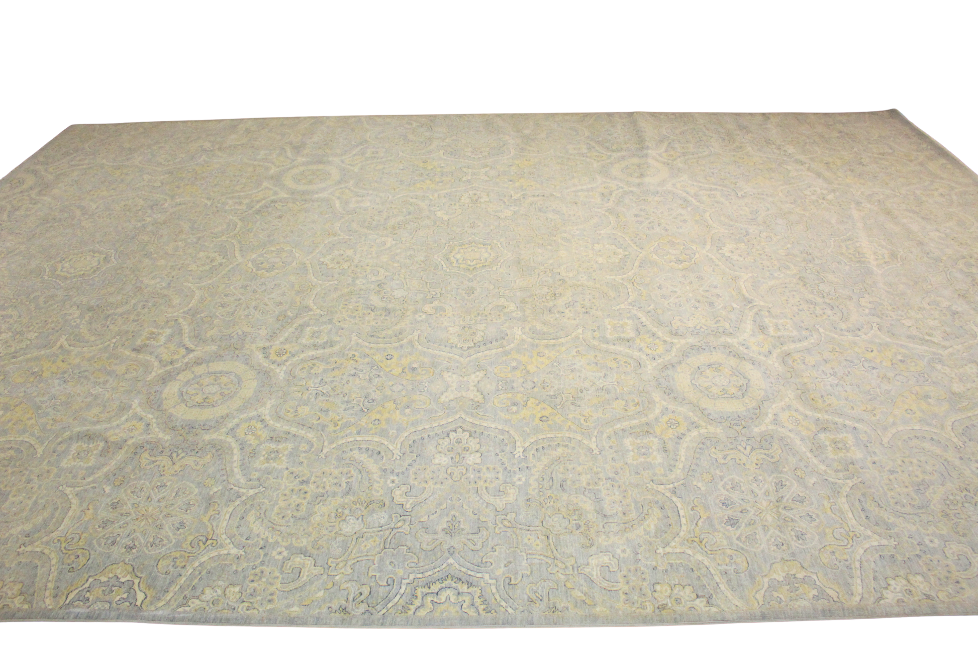 Patterned rug on a white background