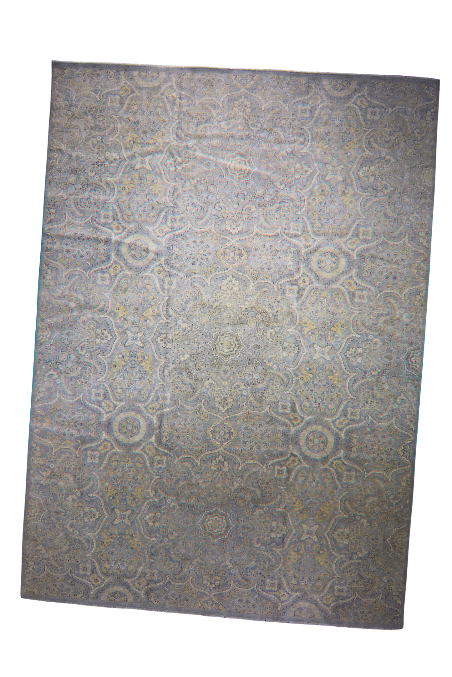 Patterned rug on a white background