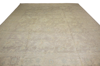 Whispers of Elegance - Soft Neutrals in a Refined Oushak (11′10″ × 14′4″) - 2810