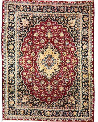 Royal Grandeur - Antique Mashad Rug from Persia (10.1 × 13.2 ft) - 14175