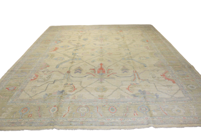 Timeless Geometry - Light-Filled Afghan Oushak (12′1″ × 14′7″) - 2811