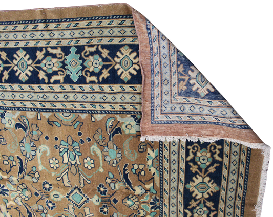 Whispers of Earth and Sky - Antique Mahal Rug from Persia (9.11 × 10.7 ft) - 1626